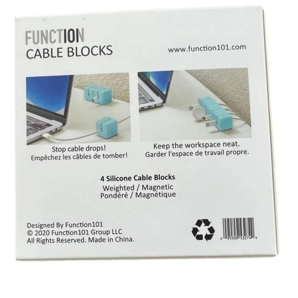 Set of 4 Cable Management System For Desktop Counter - Picture 2 of 4